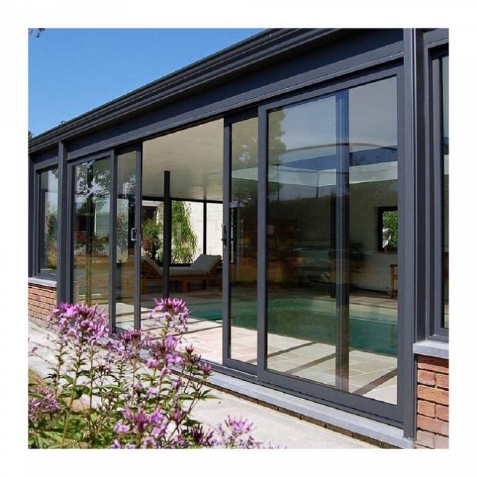 Large Double Glazed Tempered Glass Floor To Ceiling Windows And Sliding Doors For Balcony Patio Main Entrance